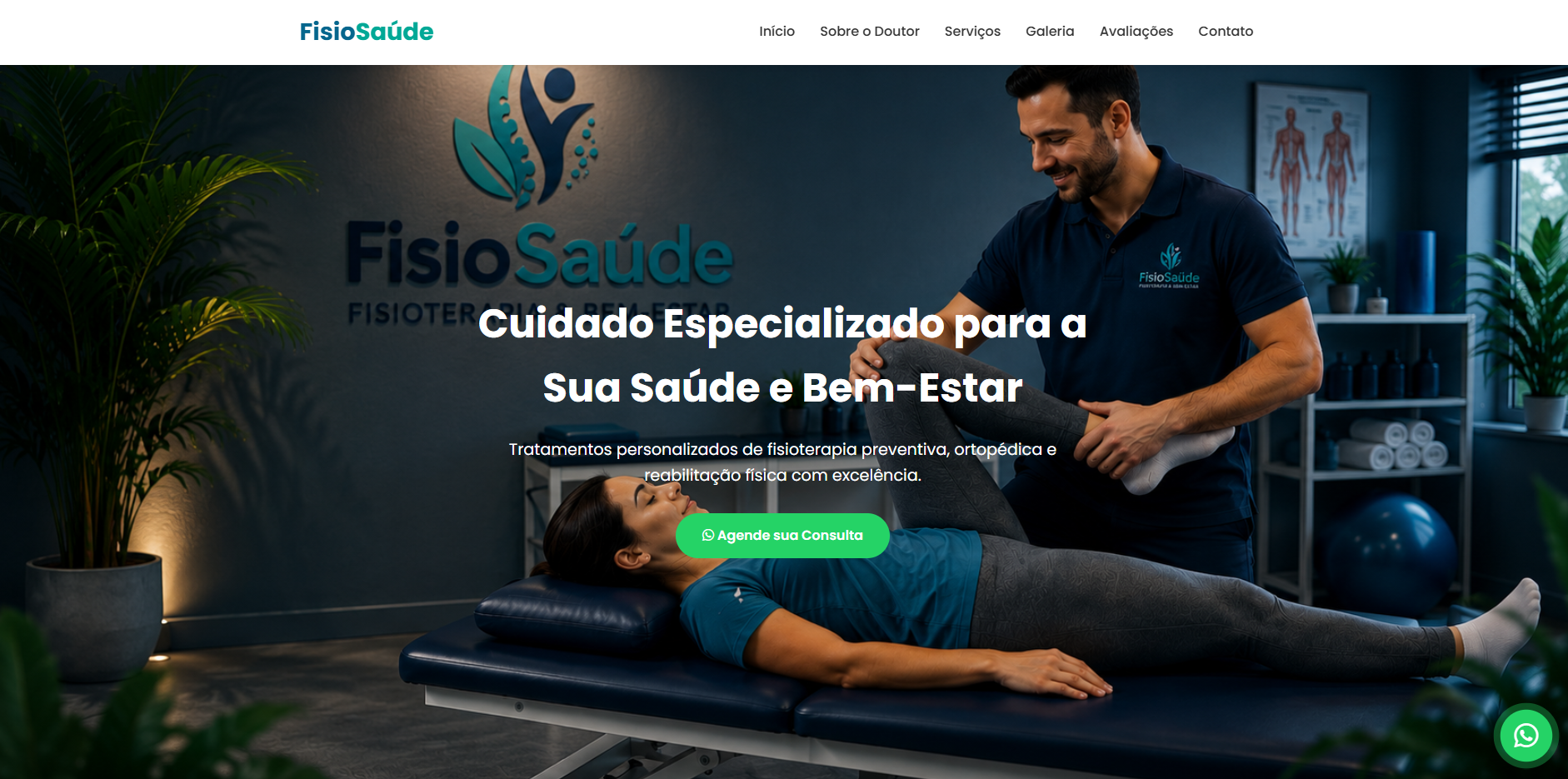 Site de clínica de fisioterapia